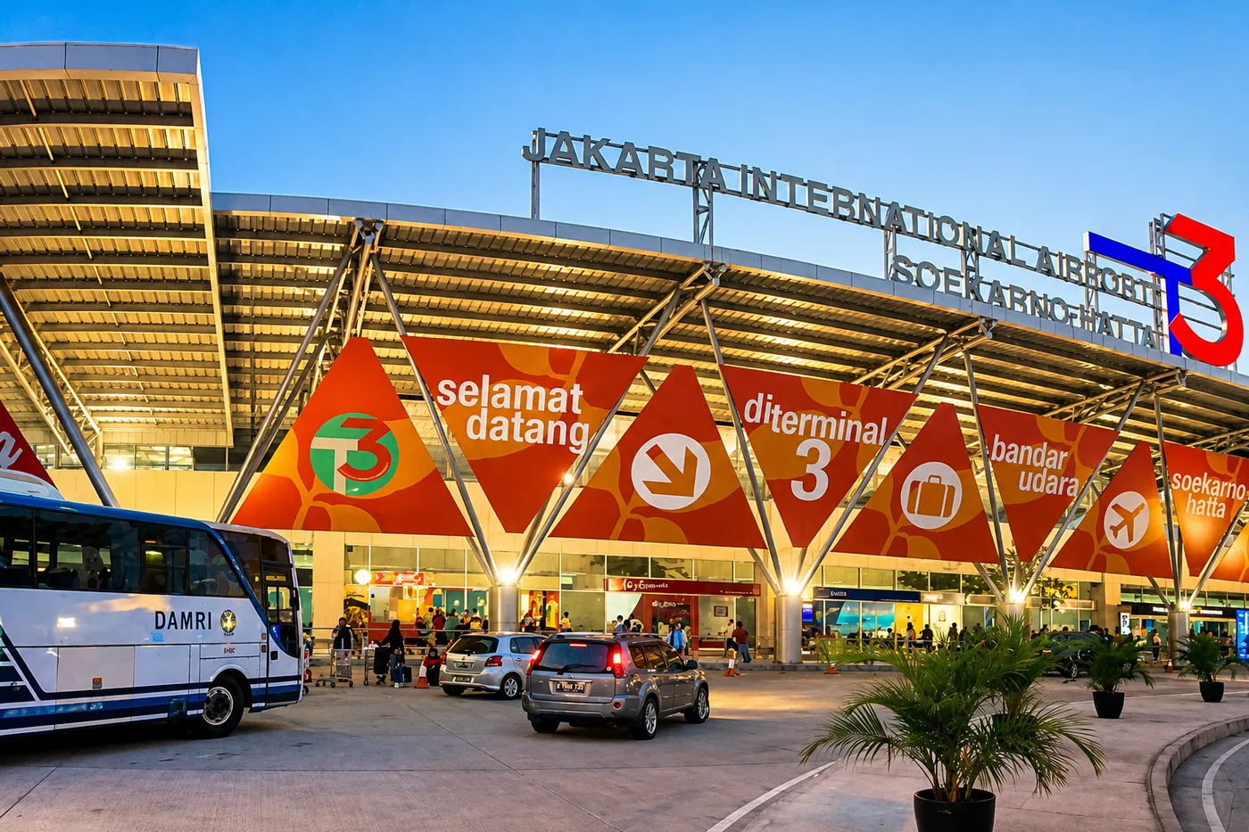 Jakarta international airport departure terminal